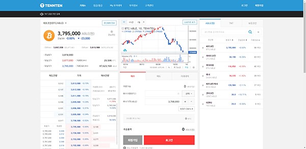 암호화폐 거래소 ‘텐앤텐’ 오픈