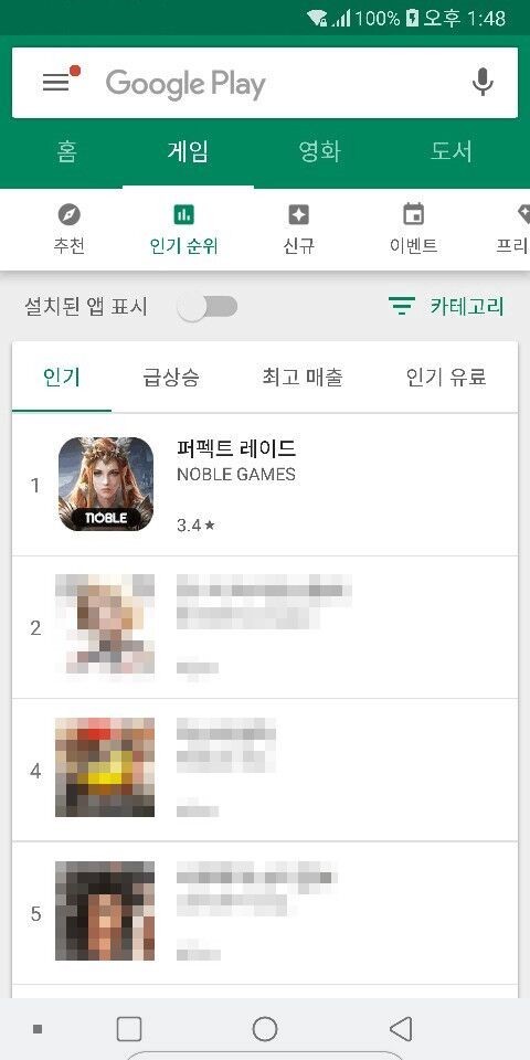 ‘구글 인기순위 정상’ 퍼펙트 레이드, 1위 달성 기념 이벤트 진행