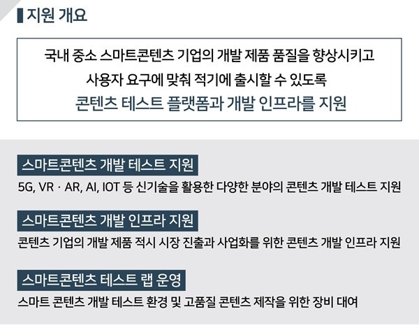 과기정통부-NIPA, 스마트콘텐츠 테스트 플랫폼 지원 사업설명회 개최