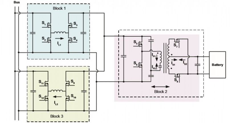 그림 2. 새로운 절연 양방향 DC-DC 컨버터의 토폴로지