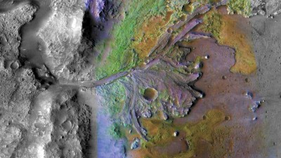 퍼서비어런스가 착륙할 화성 '예제로 분화구'. 사진=NASA/JPL