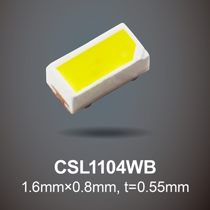 업계 최소 수준의 고광도 백색 칩 LED CSL1104WB