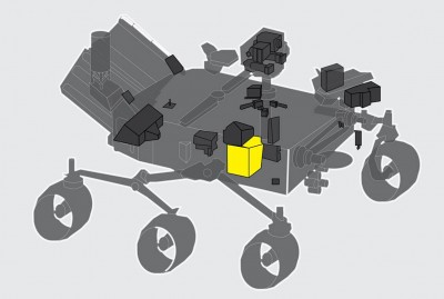 산소 발생기 '목시(MOXIE)'는 로버 앞쪽에 위치해있다. 사진=NASA/JPL-Caltech