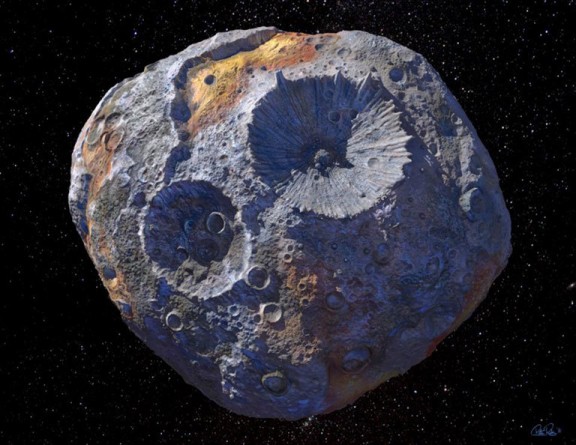 소행성 16프시케 예상 이미지. 사진=Maxar/ASU/P.Rubin/NASA/JPL-Caltech