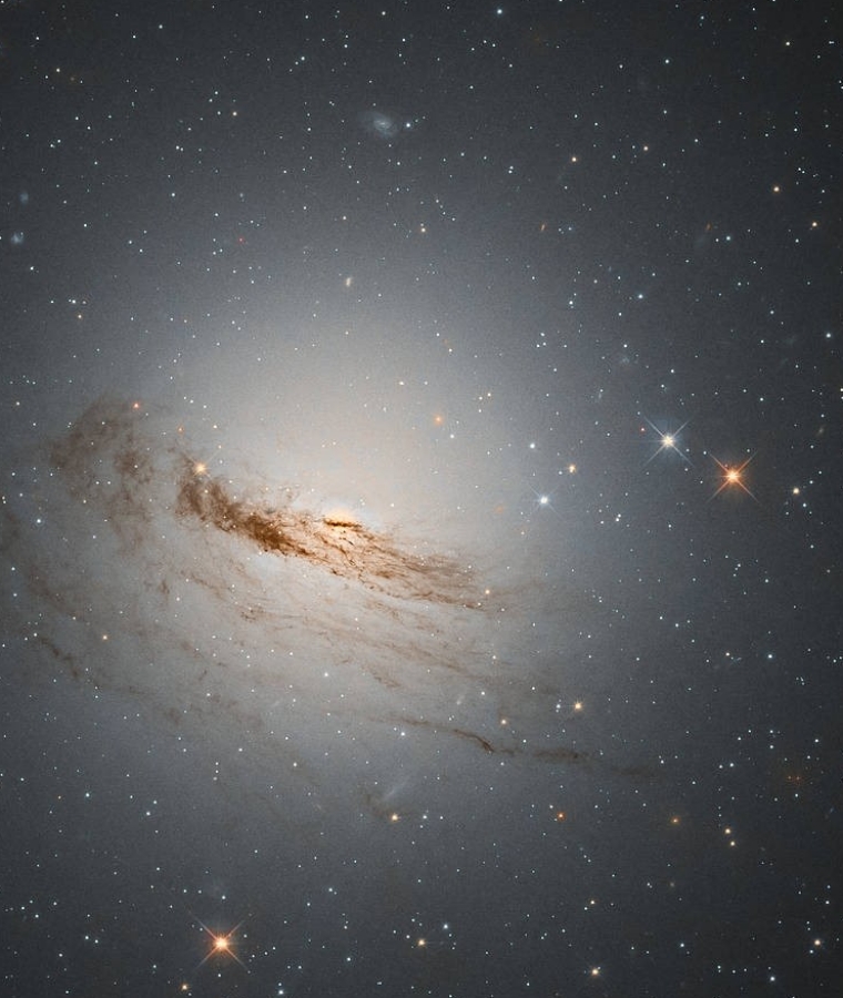 렌즈형 은하 NGC 1947. ESA/Hubble & NASA, D. Rosario; Acknowledgment: L. Shatz