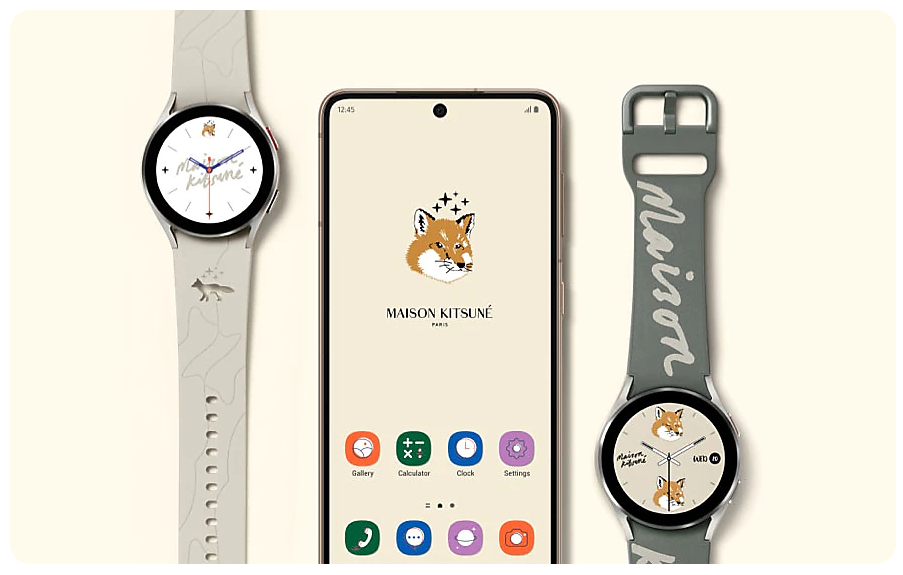 갤럭시워치4 메종키츠네 에디션.