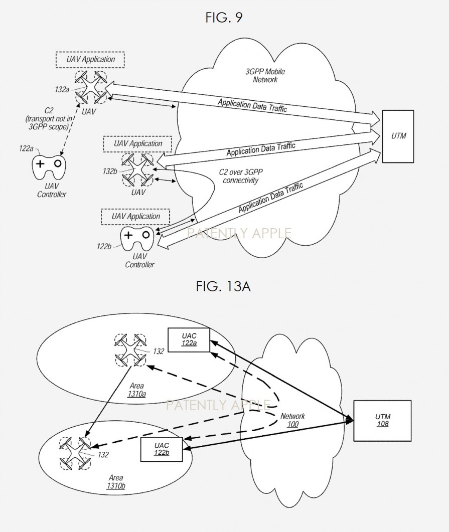 애플 드론 관련 특허 설명. 사진=페이턴틀리 애플
