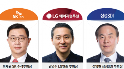 K-배터리 3사, '거물급 경영진' 전진배치...리더십 맞대결