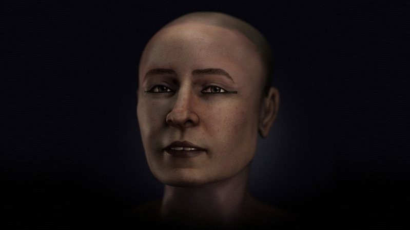 미라 ‘셰프 엔 이시스’ 얼굴을 3D로 구현한 이미지. 사진=시세로 모라에스