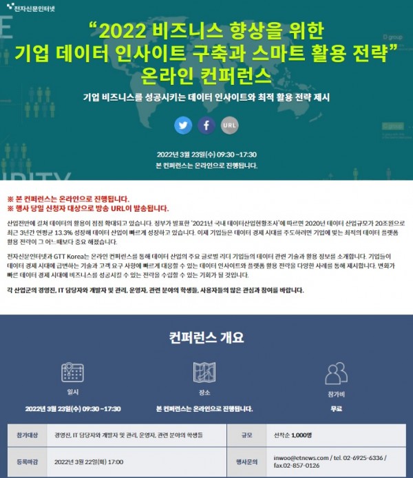 데이터 경쟁력시대, 기업에 꼭 필요한 데이터 인사이트 구축과 최적의 활용법은?