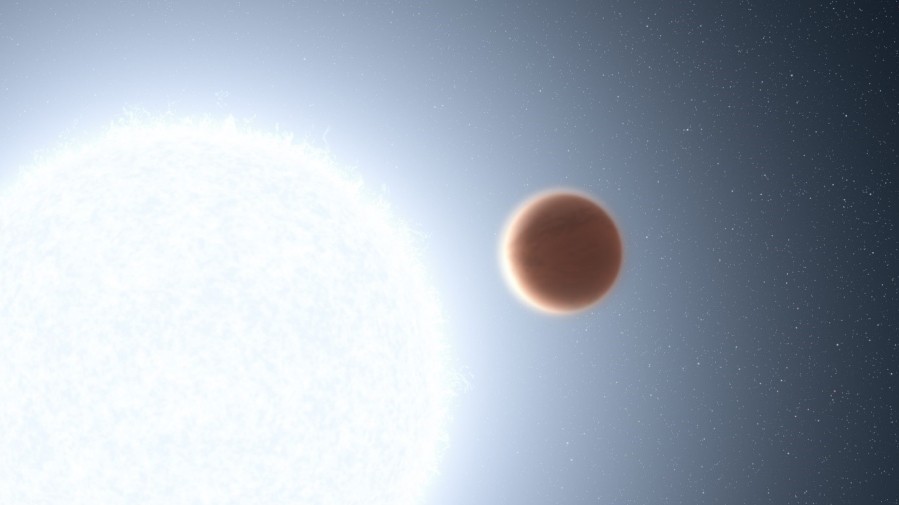 외계행성 ’KELT-20b’ 상상도. 사진=미 항공우주국(NASA), 유럽우주국(ESA), 우주망원경과학연구소(STScl) 레아 후스탁