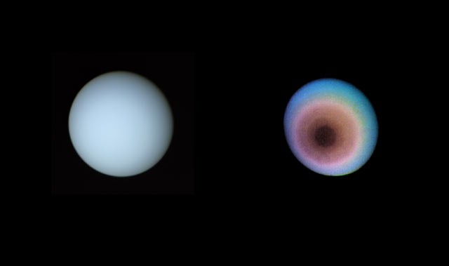 Urano foi capturado pela Voyager 2 em 17 de janeiro de 1986. Foto=NASA/JPL