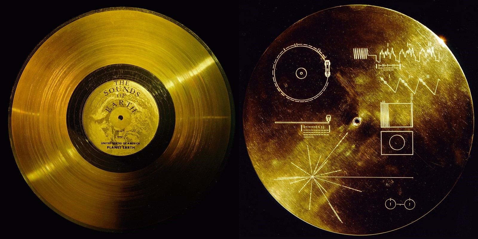 보이저의 마지막 임무는 '황금 레코드판'을 외계인에게 전달하는 것이다. 사진=NASA/JPL