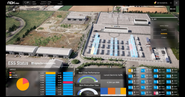 NDX PRO로 구현한 에너지 저장 시스템(ESS) 디지털 트윈 예시