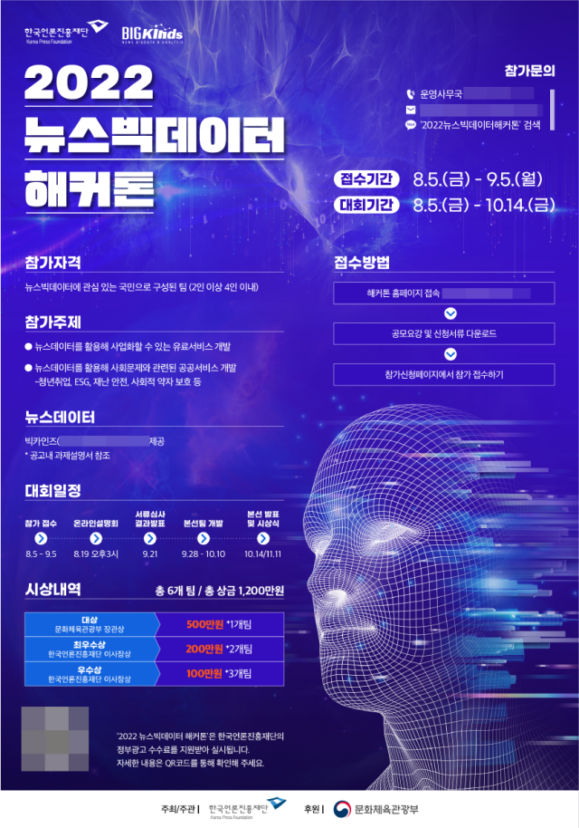 한국언론진흥재단, '2022 뉴스빅데이터 해커톤' 개최…내달 5일까지 접수