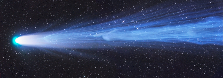 ‘행성·혜성·소행성’ 부문 우승작이자 전체 부문 1위 ‘단절 이벤트’. 태양풍에 의해 레너드 혜성의 꼬리 일부가 잘려나가 떨어지는 모습. 사진=그리니치 천문대/Gerald Rhemann