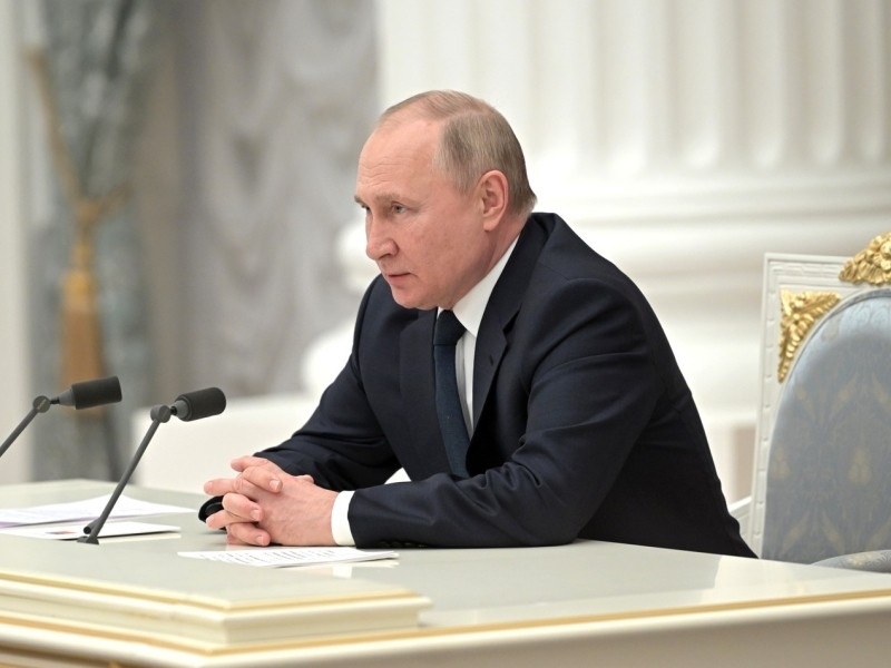 블라디미르 푸틴 러시아 대통령. 크렘린궁.