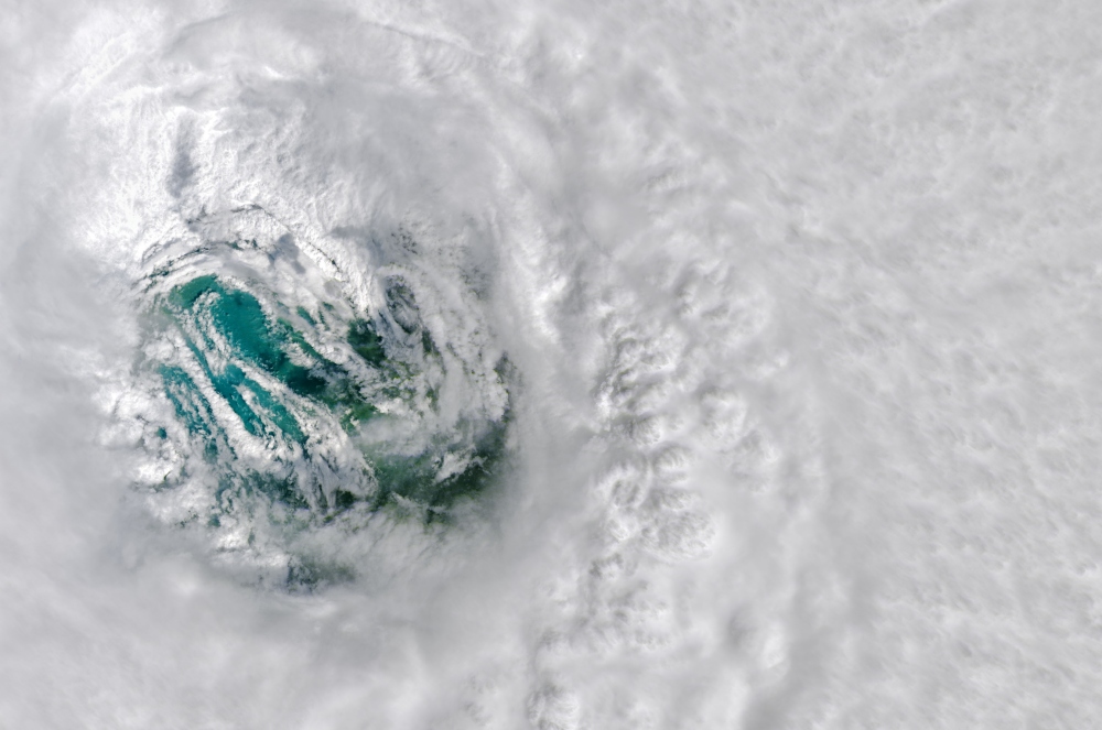 지난해 9월 28일(현지시간) 미국 플로리다주를 강타하기 직전 촬영된 허리케인 이안. 사진=미 항공우주국(NASA)