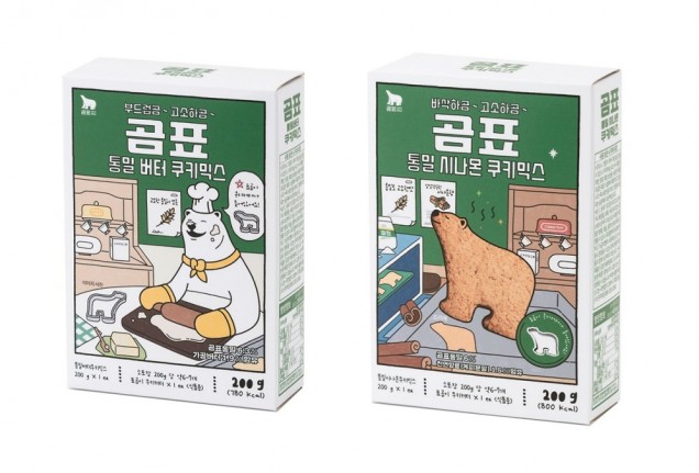 '곰표 통밀 쿠키믹스' 2종. 사진=대한제분