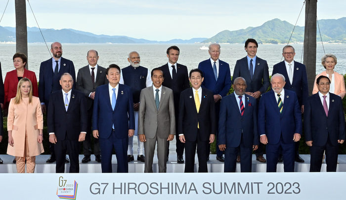 [G7정상회의]G7や13カ国の首脳と会談したリーダー…幅広い外交