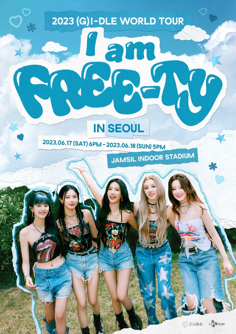 (여자)아이들, 월드투어 ‘I am FREETY’ 메인포스터 공개…6월1718일 서울서 시작 전자신문