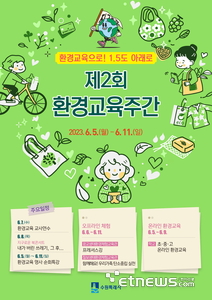 수원시 ‘제2회 환경교육주간’ 운영 포스터