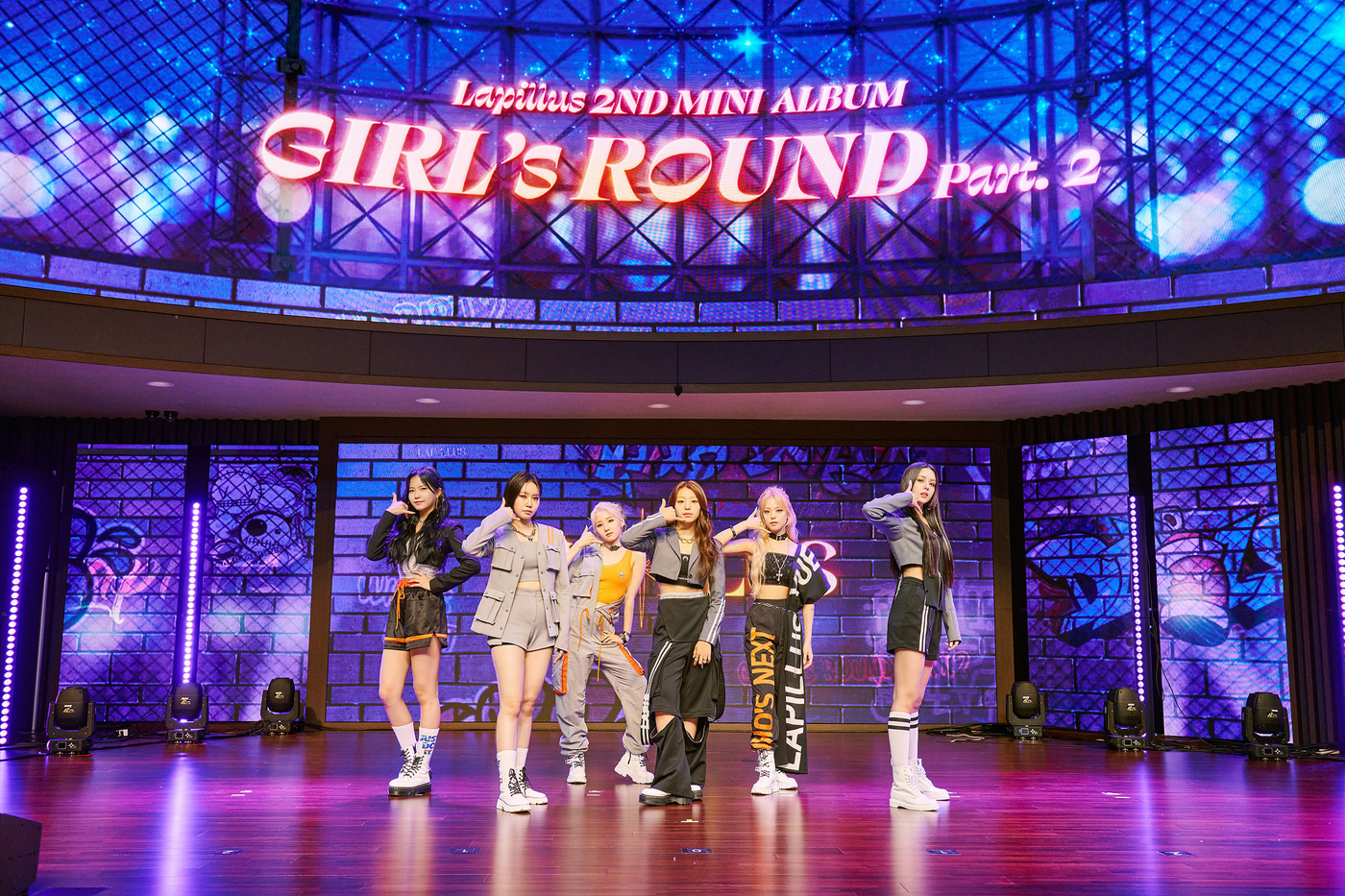 MLD 신인그룹 라필루스가 9개월만의 새 앨범  ‘Girls Round Part.2’(걸스 라운드 파트2) 로 돌아왔다. - 사진=MLD엔터테인먼트 공