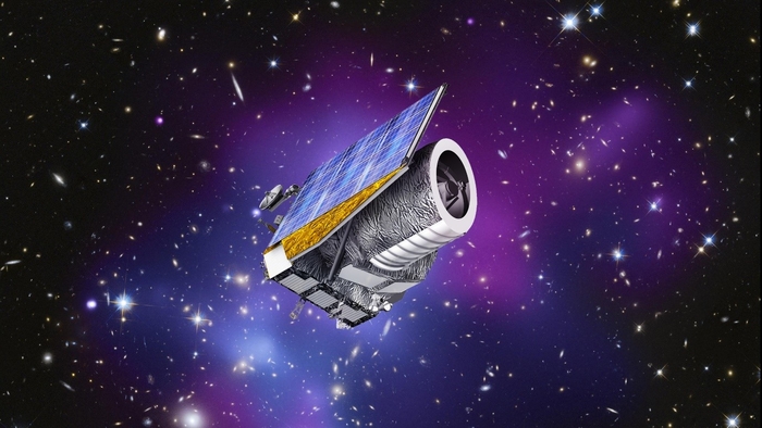 7월 1일 발사 예정인 우주 망원경 '유클리드' 상상도. 사진=유럽우주국(ESA)
