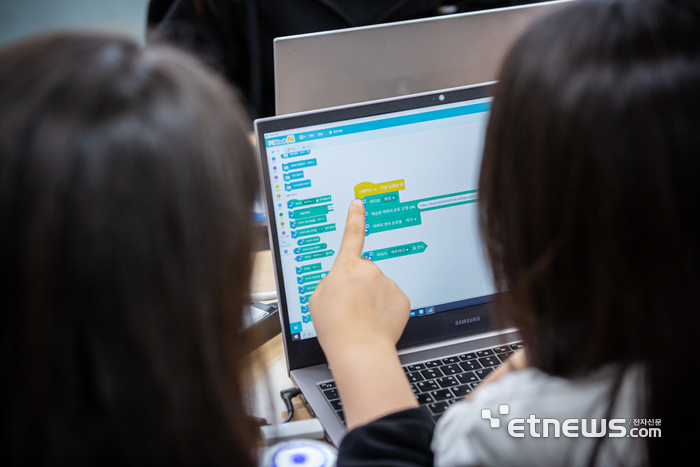 TMD교육그룹이 운영한 호남·제주 디지털새싹 캠프 모습.