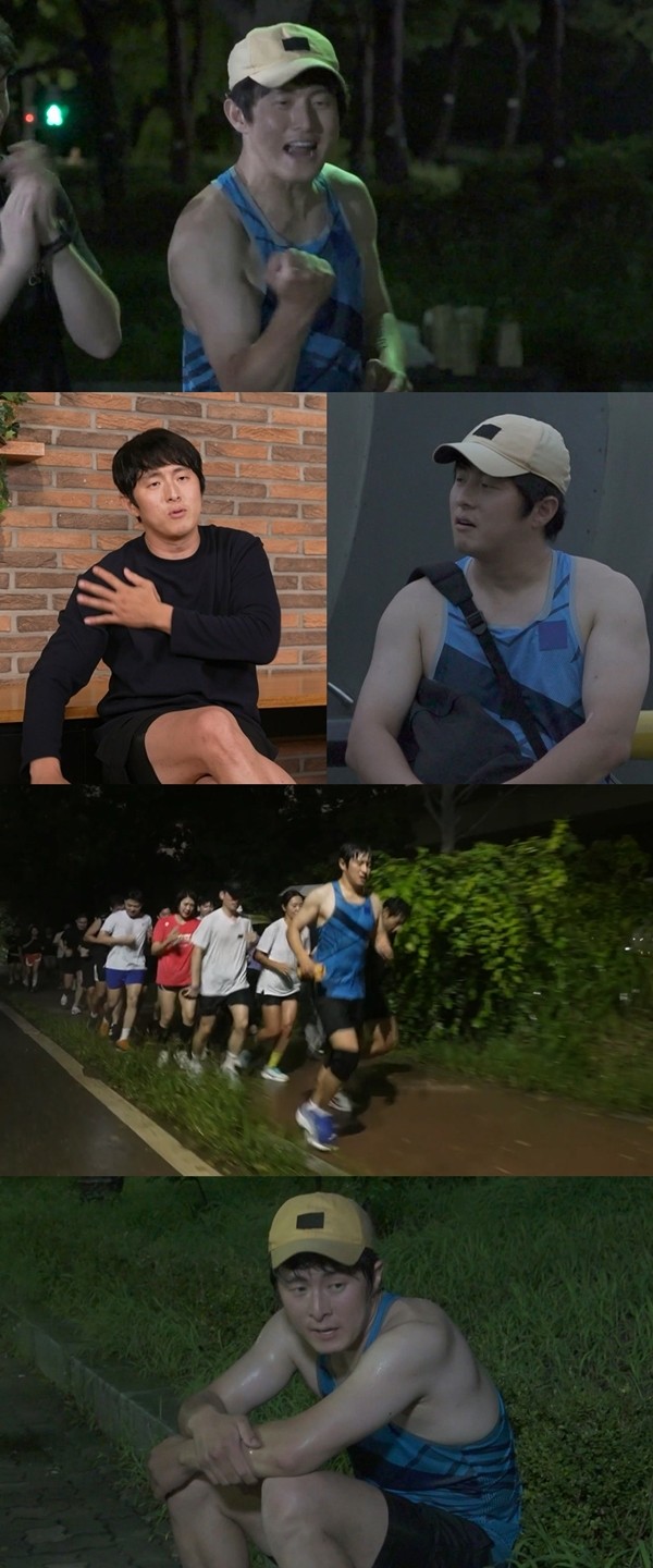 '나혼산' 기안84, 깔맞춤 마라톤 패션…한강변 7.5km 완주 도전