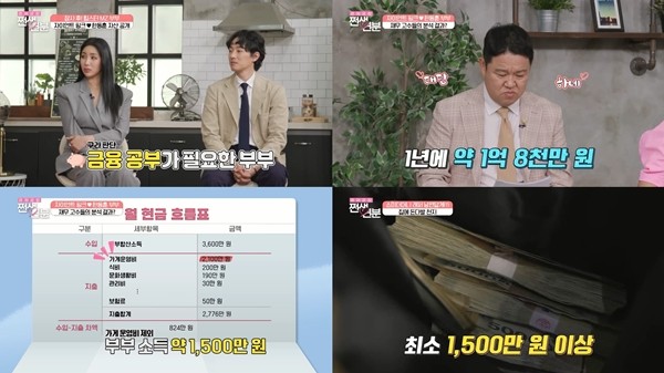 '쩐생연분' 자이언트 핑크♥한동훈 "월수입 1,500만 원, 집 금고에 보관"