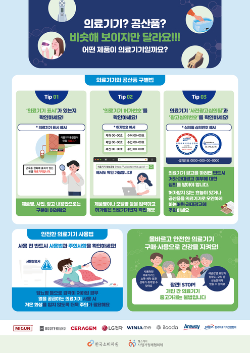 세라젬, 의료기기 안전 사용 캠페인 포스터