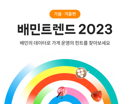 우아한형제들이 배민트렌드 2023 가을·겨울편 내놨다. [자료:우아한형제들]