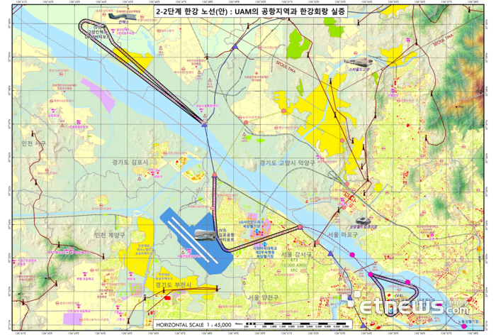 UAM도심실증 2-2단계 항로