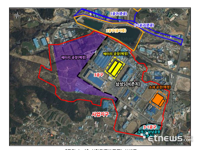 삼성SDI LFP 라인 예상 부지. 삼성SDI는 울산 사업장 확대를 추진 중이다.