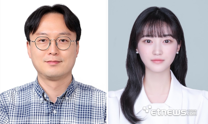 김승준 GIST 교수(왼쪽)와 강유민 석사과정생.