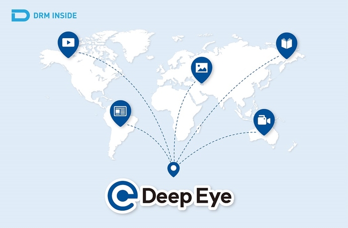 디알엠인사이드가 디지털 콘텐츠의 해외 불법 유통을 근절하기 위한 저작권 침해 대응 시스템 딥 아이(Deep Eye)를 출시한다고 밝혔다. 사진=디알엠인사이드