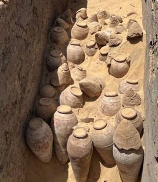 고대 이집트 무덤에서 5000년 전 봉인된 와인 항아리 수백 개가 발견됐다. 사진=트위터 Crazy World