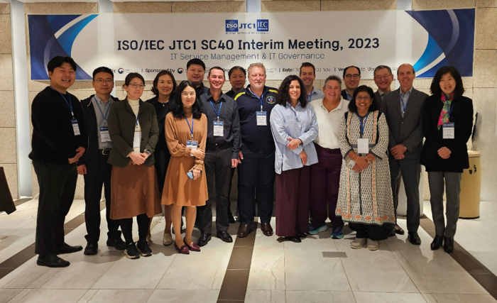 2023 ISO/IEC JTC1 SC40 국제회의 참가자들 〈KTL 제공〉