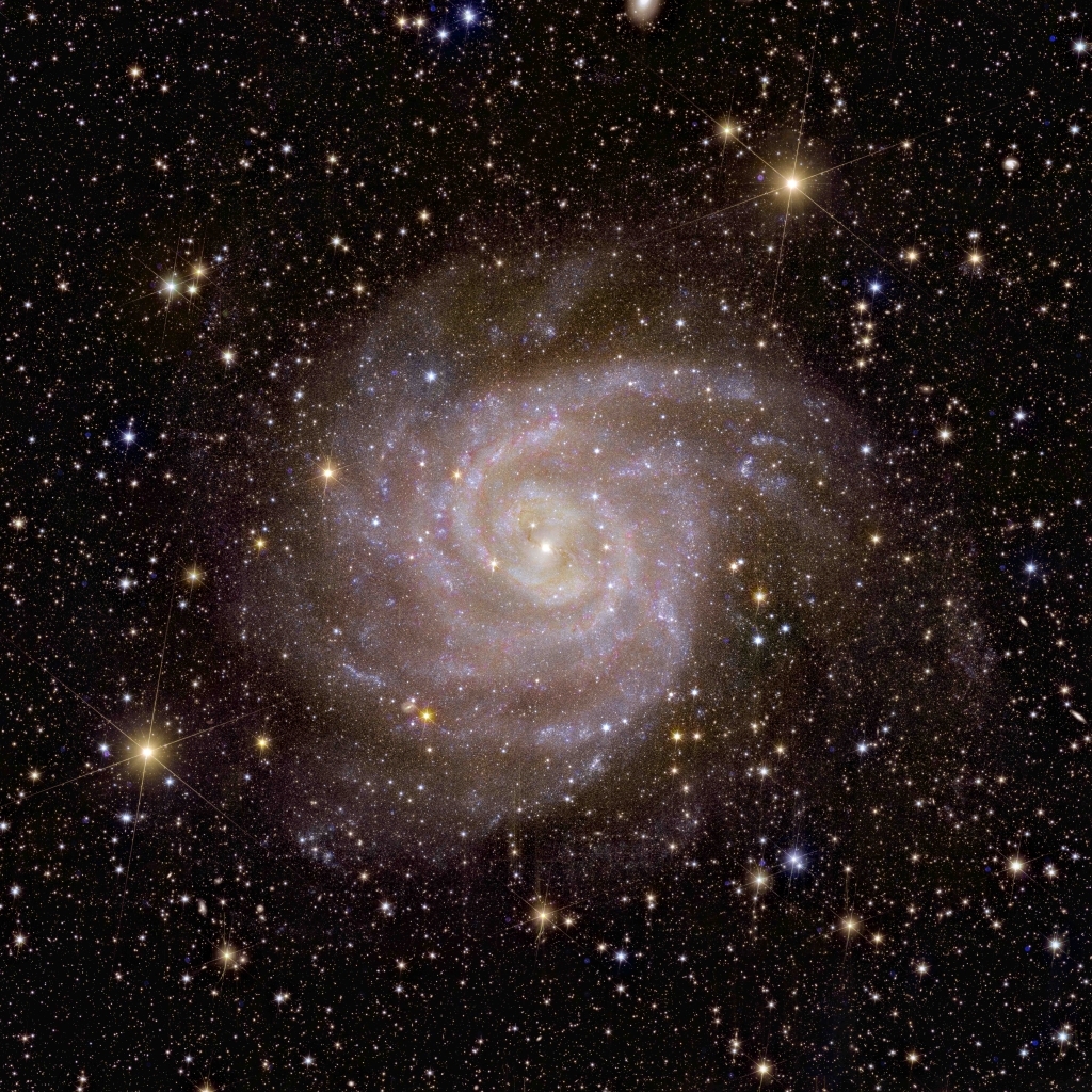 유클리드로 촬영한 'IC 342'. 사진=유럽우주국(ESA)