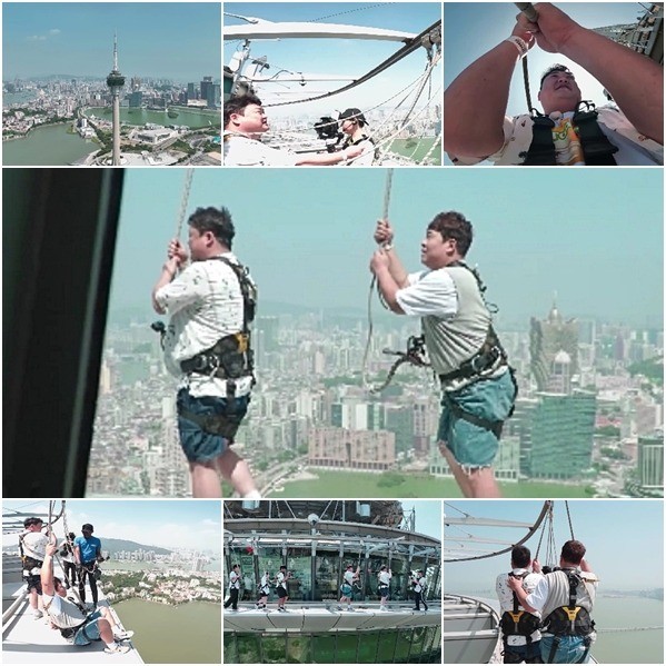 "나 진짜 이상해"…'먹보형' 김준현,  '마카오 타워' 스카이워크 결국 포기?