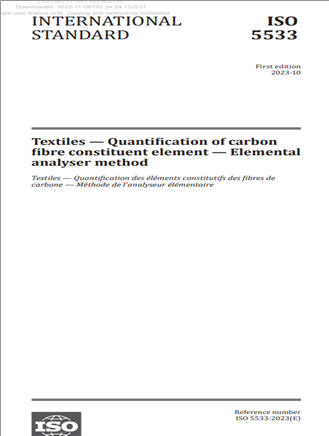 ECO융합섬유연구원이 국내 최초로 승인받은 탄소섬유 분석 시험법 국제표준(ISO 5533) .