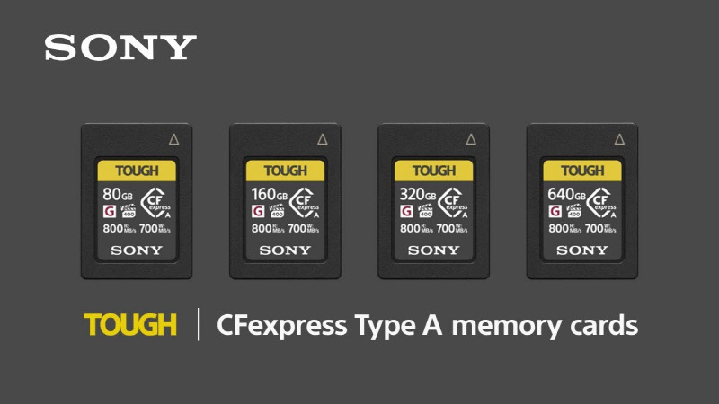 소니가 선보인 CF익스프레스 타입 A 카드 (출처 : Sony)