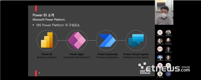 마이크로소프트 팀즈를 활용해 포럼을 진행 중인 BDO성현회계법인. [사진= BDO성현회계법인 제공]