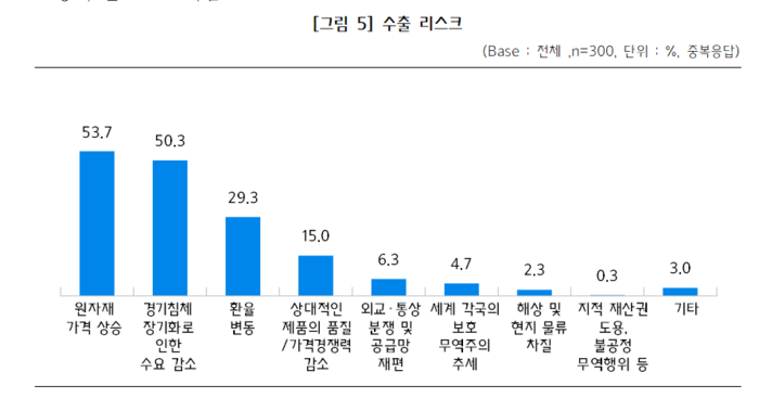 2024년 수출 중소기업 전망 조사 결과(자료=중소기업중앙회)