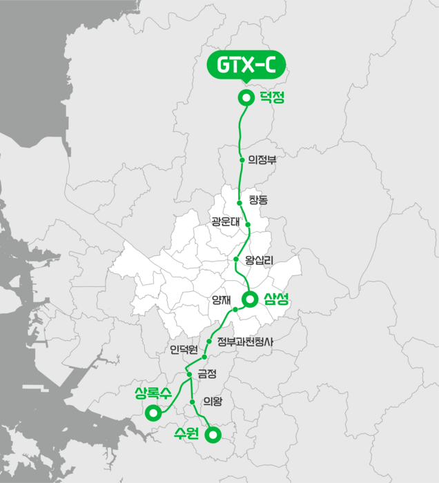 GTX-C 노선도. (자료=국토교통부)