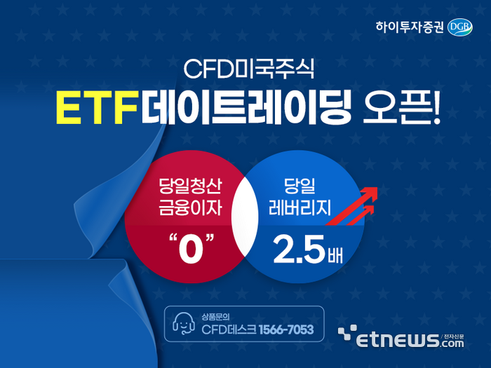 하이투자증권, 미국 ETF 데이트레이딩 CFD 서비스 오픈