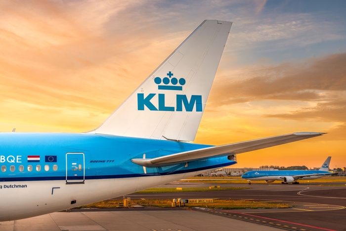 KLM 네덜란드항공 보잉 777-200 항공기.