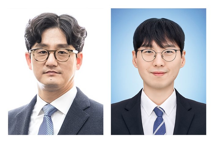 신형준 교수(왼쪽)와 제 1저자 한희준 연구원