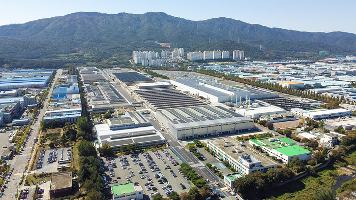 한국지엠 창원공장 전경.